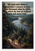 Meriwether Lewis "Penetrate a Country Two Thousand Miles" Inspirational 12x18 US Made Poster