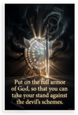 Ephesians 6:11 'Put on the Full Armor of God' Inspirational 12x18 US Made Poster