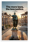 Cicero "The More Laws, the Less Justice" Historical 12x18 US Made Poster