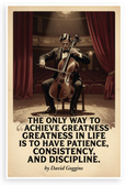 David Goggins "The Only Way to Achieve Greatness" Cello Concert Vintage 12x18 US Made Poster