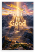 God Is Good Inspirational Christian 12x18 US Made Poster