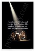 J.R.R. Tolkien "Small Everyday Deeds Keep Darkness at Bay" Inspirational 12x18 US Made Poster