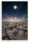 "Hope is the Only Thing Stronger Than Fear" Inspirational 12x18 US Made Poster