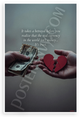 "It Takes Betrayal Real Currency Trust" Inspirational 12x18 US Made Poster