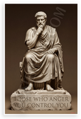 Marcus Aurelius "Those Who Anger You Control You" Inspirational 12x18 US Made Poster
