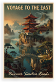 Voyage to the East Discover Timeless Lands Vintage Travel 12x18 US Made Poster