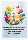 C.S. Lewis "Children Are the Most Important Work" Inspirational 12x18 US Made Poster