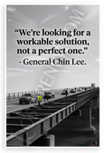 General Chin Lee "Workable Solution Not Perfect" Inspirational 12"x18" US Made Poster