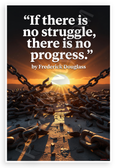 Frederick Douglass "If There Is No Struggle There Is No Progress" Inspirational 12x18 US Made Poster