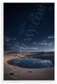 "Your Soul Never Changes" Desert Night Stars Inspirational 12x18 US Made Poster