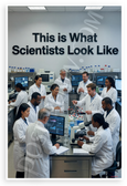 "This is What Scientists Look Like" Diverse Lab Team Educational 12x18 US Made Poster