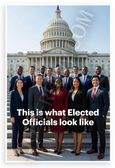 This is What Elected Officials Look Like Diverse Group Capitol 12x18 US Made Poster