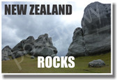New Zealand Rocks - NEW World Travel Poster