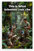 This is What Scientists Look Like Diverse Field Scientists Jungle 12x18 US Made Poster