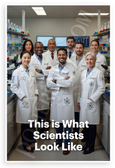 "This is What Scientists Look Like" Diverse Team Educational 12x18 US Made Poster