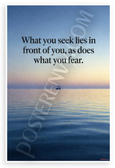 Frank Herbert "What You Seek Lies in Front of You" Inspirational 12x18 US Made Poster
