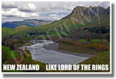 New Zealand - Like Lord of the Rings - NEW World Travel Poster