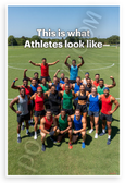 This is What Athletes Look Like Diverse Group Sports Field 12x18 US Made Poster