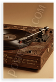 "Music is the Programming Language for Humans" Retro Tech Inspirational 12x18 US Made Poster