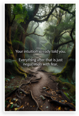 "Your Intuition Already Told You" Negotiation with Fear Inspirational 12x18 US Made Poster