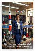 Mary Jackson NASA's First Black Female Aerospace Engineer Portrait 12x18 US Made Poster