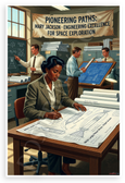 Mary Jackson Pioneering Paths Engineering Excellence Space Exploration 12x18 US Made Poster