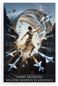 Mary Jackson Breaking Barriers in Aerospace Inspirational 12x18 US Made Poster