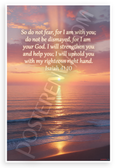 Isaiah 41:10 "Do Not Fear For I Am With You" Inspirational 12x18 US Made Poster