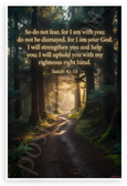 Isaiah 41:10 'Do Not Fear For I Am With You' Inspirational 12x18 US Made Poster
