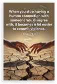 Charlie Kirk "When You Stop Having a Human Connection" Inspirational 12x18 US Made Poster