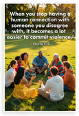 Charlie Kirk 'Human Connection' Quote Inspirational 12x18 US Made Poster