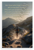 Isaiah 40:31 'Those Who Hope in the Lord' Inspirational 12x18 US Made Poster