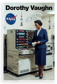 Dorothy Vaughan NASA Computer Scientist Illustration 12x18 US Made Poster
