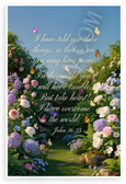 John 16:33 'In Me You May Have Peace' Inspirational 12x18 US Made Poster