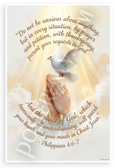 Philippians 4:6-7 "Do Not Be Anxious" Prayer Inspirational 12x18 US Made Poster