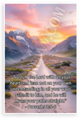 Proverbs 3:5-6 "Trust in the Lord" Inspirational 12x18 US Made Poster