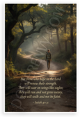 Isaiah 40:31 'Those Who Hope in the Lord' Inspirational 12x18 US Made Poster
