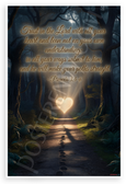 Proverbs 3:5-6 "Trust in the Lord with All Your Heart" Inspirational 12x18 US Made Poster