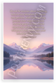 Philippians 4:6-7 'Do Not Be Anxious' Prayer Quote Inspirational 12x18 US Made Poster