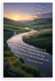 Deuteronomy 31:6 'Be Strong and Courageous' Inspirational 12x18 US Made Poster
