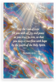 Romans 15:13 'May the God of Hope Fill You' Inspirational 12x18 US Made Poster