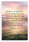 2 Corinthians 4:16-18 'Do Not Lose Heart' Inspirational 12x18 US Made Poster