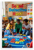 Sound Detective Hunt Phonics Activity Classroom 12x18 US Made Poster