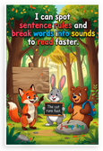 I Can Spot Sentence Rules Phonics Forest Animals Educational 12x18 US Made Poster