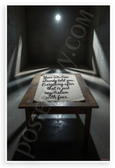 "Your Intuition Already Told You Everything After Is Negotiation with Fear" Inspirational 12x18 US Made Poster