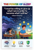 Albert Einstein 'I Must Be Willing to Give Up What I Am' Sleep Power Inspirational 12x18 US Made Poster