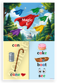 Magic E Vowel Teams Phonics Educational 12x18 US Made Poster