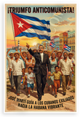 José Martí Triumphant Anti-Communist Cuban Exiles Havana 12x18 US Made Poster