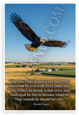 Ronald Reagan "American Dream" Inspirational 12x18 US Made Poster