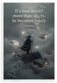 Carl Jung "If a Man Knows More Than Others He Becomes Lonely" Inspirational 12x18 US Made Poster
